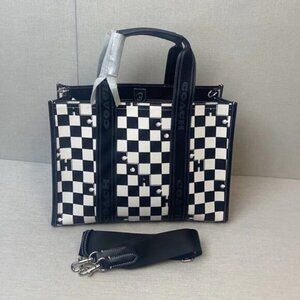 New Coach Smith Tote With Checkerboard Print CR101